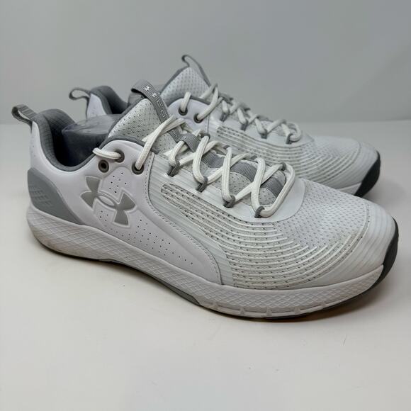 Under Armor Cross Trainers Men's 13 Charged Commit Tr 3 Cross Trainer White EUC - Picture 5 of 10